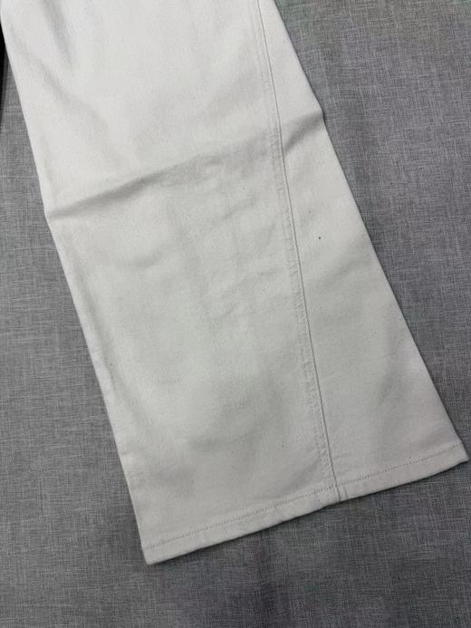 F011633新款浅色米色休闲直筒裤高腰棉牛仔裤 商品图14