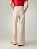 F011633新款浅色米色休闲直筒裤高腰棉牛仔裤 商品缩略图4