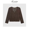 04-2潘依绣丁丁宠粉气质复古钩花镂空百搭V领长袖针织开衫Q26654 商品缩略图0