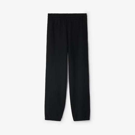 【二】BURBERRY 巴宝莉 女士格纹马术骑士标签棉质运动裤 黑色 8101879 A1189 商品图0