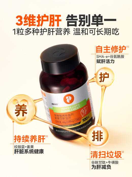 普安特宠物肝宝片狗狗猫咪肝炎肝病肝功能受损胆囊炎症肝脏糖尿病(产品升级） 商品图3