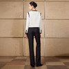 IWY/小香风黑白撞色西装套装女春秋职场穿搭显瘦高级感两件套C2723+P2507 商品缩略图1