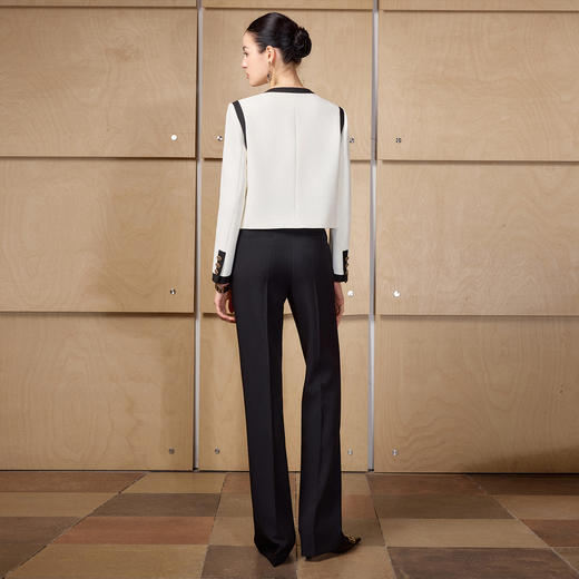 IWY/小香风黑白撞色西装套装女春秋职场穿搭显瘦高级感两件套C2723+P2507 商品图1