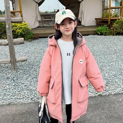 年末清仓中长款两面穿大口袋中长款棉服加厚冬外套 商品图4