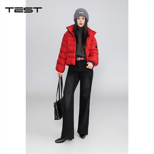 冬上新立领加厚保暖宽松显瘦冬季百搭棉服2254223 商品图2