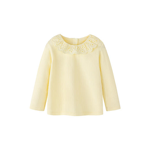 迷你巴拉女童宝宝长袖T恤春季新款柔软亲肤不易变形甜美翻领上衣★ 商品图4