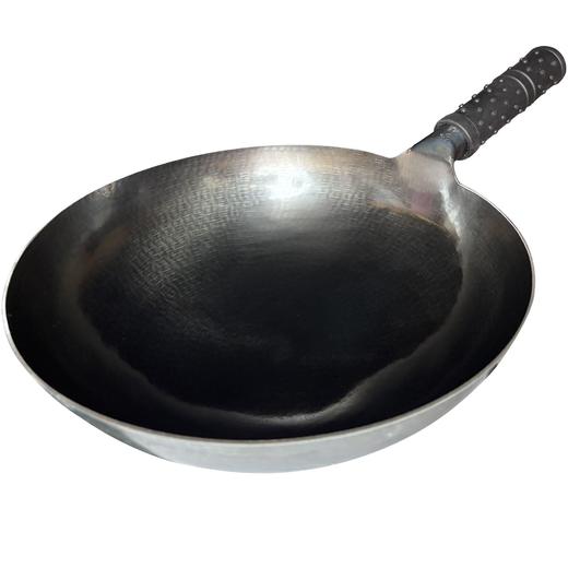 【带溯源码 真章丘手打铁锅】章丘铁锅老式纯手工锻打无涂层圆底熟铁燃气灶家用古法黑锅 商品图4