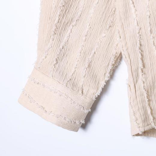 2972SDSA男士秋冬新款痞帅男装简约纯色磨毛竖纹设计长袖衬衫百搭显瘦 商品图4