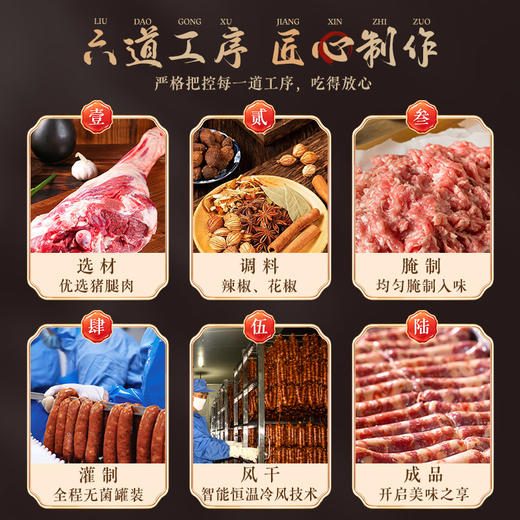饭爷广式香肠四川麻辣香肠年味腊味~【林依轮直播间推荐】 商品图2