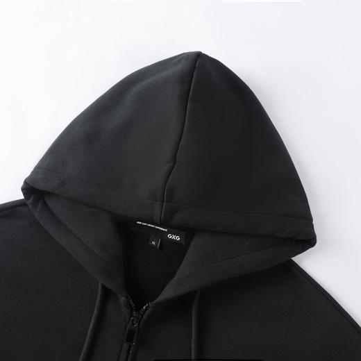 GXG男装春季字母绣花宽松运动开襟外套男女同款休闲连帽卫衣K&C 商品图8