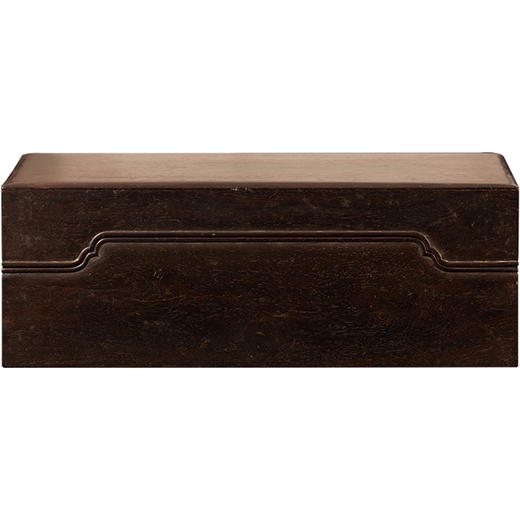 清	紫檀委角起线文房盖盒 商品图5