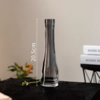 欧式简约 小清新玻璃透明插花 花瓶 灰色 桌面装饰 商品缩略图2