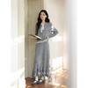 鹿向南「棕意霜柔」灰色设计感长袖毛衣秋冬新款灰色半身裙套装女 商品缩略图0