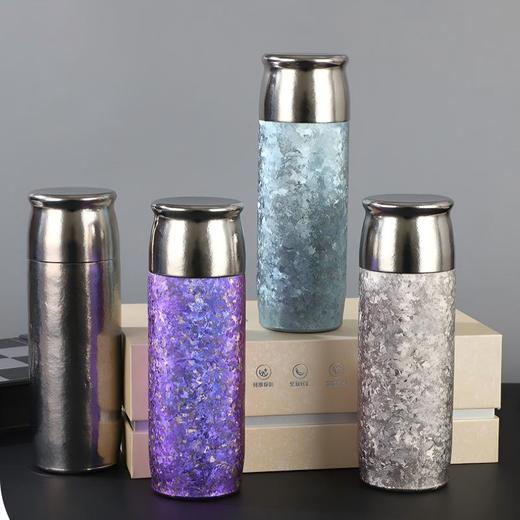 【春节预告：2月6-25日不发】任选2套减10【内外纯钛 轻盈随行】纯钛保温杯440ml磁吸冰花礼盒装 含磁吸杯盖+滤网 商品图0