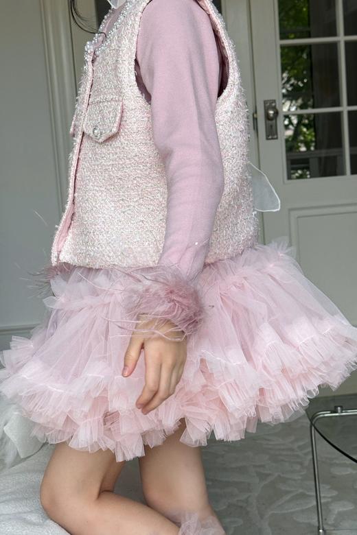 绒珠三件套（打底+马甲+裙子） 商品图2