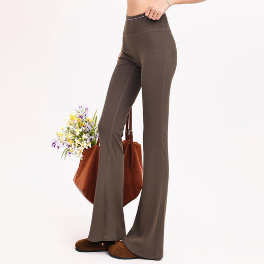 【限时秒】YOGACODE【火树银花系列】瑜伽服套装女撞色罗纹高腰户外休闲两件套运动套装DWB116021+116111 商品图5