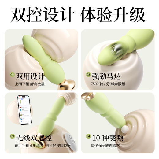 谜姬 青纱帐无线遥控后庭肛塞阴肛两用 商品图4