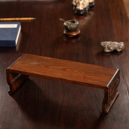 清	红木板足案上几摆件 商品图1