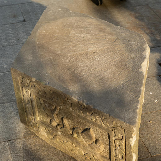 清	汉白玉雕瑞兽菱形石座 商品图4