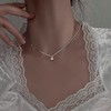 【细致精细做工❗️时尚精致简约】S925纯银蝴蝶结锆石项链女甜美气质ins百搭小红书同款锁骨链。jc 商品缩略图4