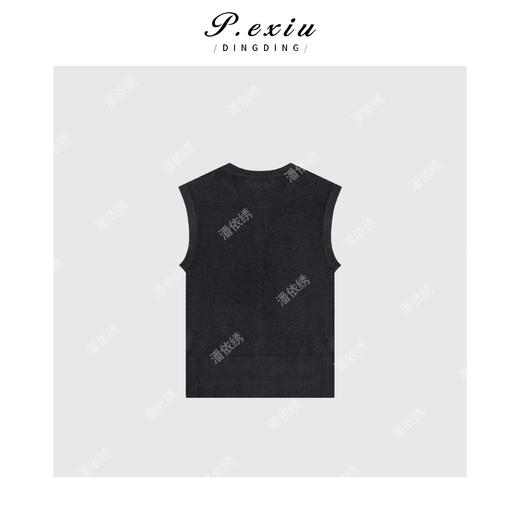 04-1潘依绣丁丁宠粉韩系简约排扣针织开衫Q30874 商品图1