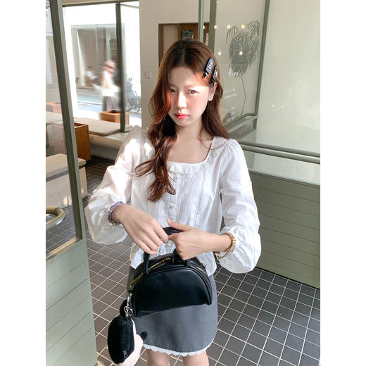 <曾小咸推荐>4.10现货秒杀 ！微信超特价！韩系蕾丝长袖衬衫 日常179.99 立减100 秒杀79.99！！ 商品图2