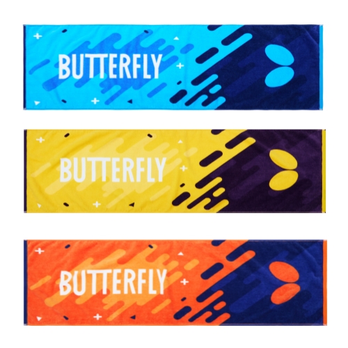 Butterfly蝴蝶运动毛巾WTT-123运动长条大汗巾纯棉汗巾