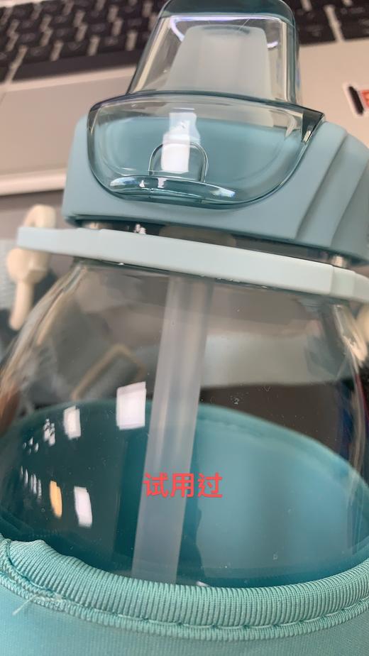 LLG955BLUBR 乐扣乐扣Lock&Lock 【配杯刷】大容量可背可提啵玻桶耐热玻璃吸管杯外出便携玻璃杯 商品图5