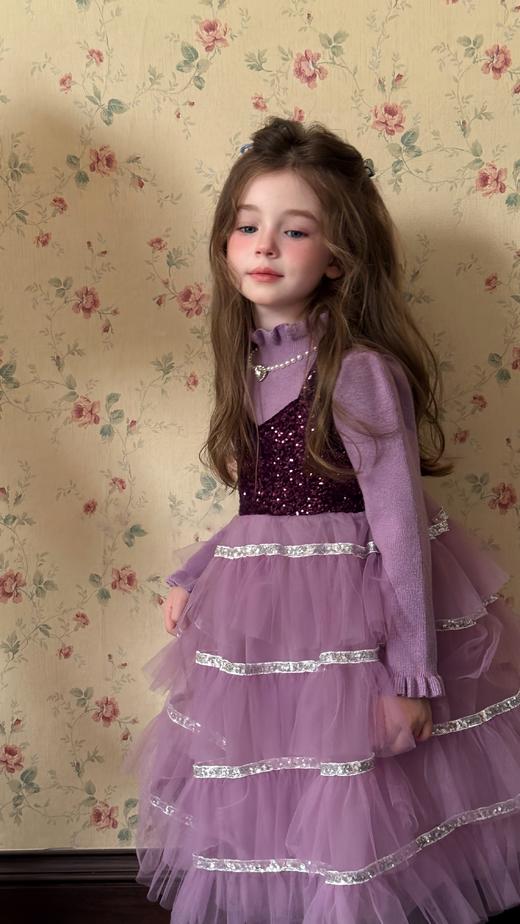 紫绫蛋糕裙两件套（打底+背心裙） 商品图2