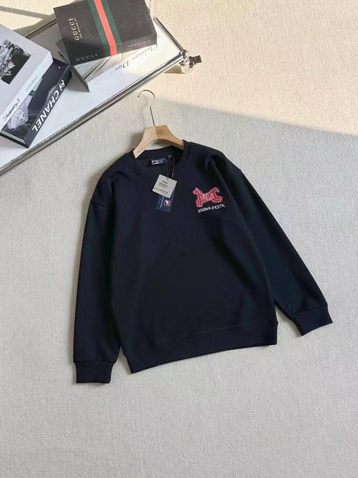 F011612马上起飞抓马卫衣男女情侣款圆领卫衣26春新年针织上衣 商品图8