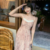 西遇粉色吊带连衣裙女2026年春新款温柔风设计感碎花吊带裙SS060099 商品缩略图1