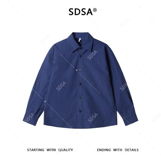 26CS11SDSA男士秋冬新款痞帅男装休闲百搭小格子设计翻领长袖衬衫百搭 商品图1