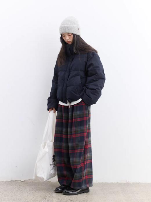 步履不停/5D43195C/顺毛格纹色织长裤加绒裤 商品图2