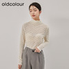oldcolour冬新款高领蕾丝洋气内搭气质针织衫上衣女O41023175 商品缩略图3
