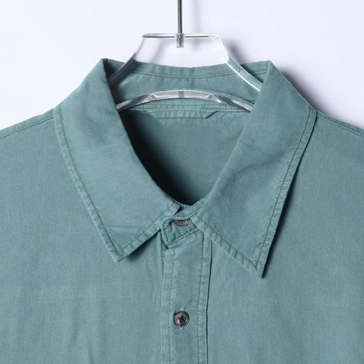 2802SDSA秋冬新款痞帅男装韩版简约纯色设计翻领长袖衬衫百搭休闲衬衣 商品图2