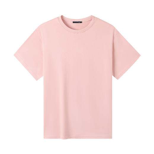 GXG男装【100%棉】夏季时尚潮牌简约纯色男式圆领休闲短袖T恤K&C 商品图6