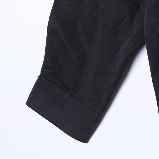 OAS2828SDSA秋冬新款痞帅男装设计师纯色亲肤翻领长袖衬衫超柔休闲衬衣 商品图4