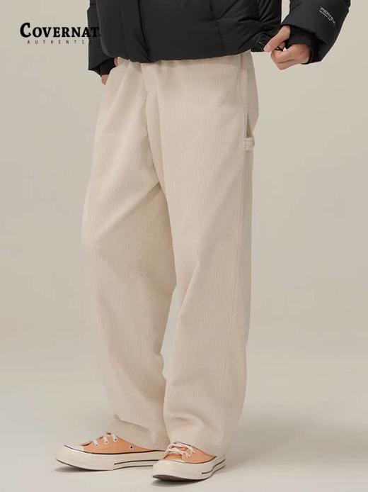 【春上新】【6楼】6楼COVERNAT[布腰带] 灯芯绒半宽款裤子吊牌价899折后价539 商品图0