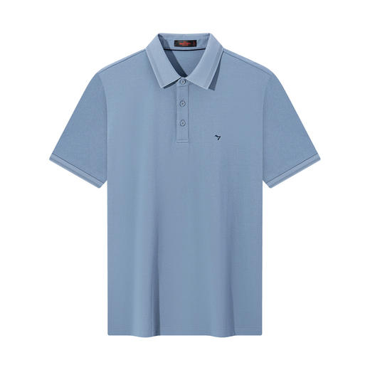 【10A抗菌2A防螨/不变形领】柒牌男装2026春夏提花透气短袖POLO衫130T70170 商品图4