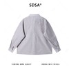 SDSA男士秋冬新款痞帅男装韩版纯色领带衬衫百搭宽松简约休闲衬衣 商品缩略图4