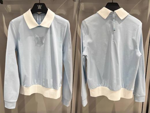 An家新款女士韩版后拉链长袖polo衫来啦！体感控➕韩式休闲感➕绝美颜色！人群中脱颖而出就是这种衣服！随便穿都很好看！ 商品图1