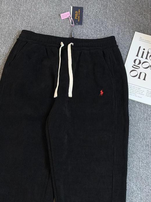 F011630纯色小马刺绣抽绳系带休闲裤男女同款 商品图7