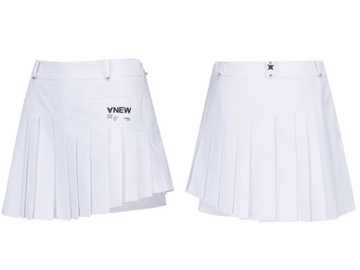 Anew家新款女士短裙来啦！不规则长度百褶设计更stylish，同色短裤打底接受度更高，最新一季限定款 ！ 两色入，对比色具有强烈的视觉冲击感！❤️多处印花➕铆钉，充满着甜酷的感觉！ 商品图2