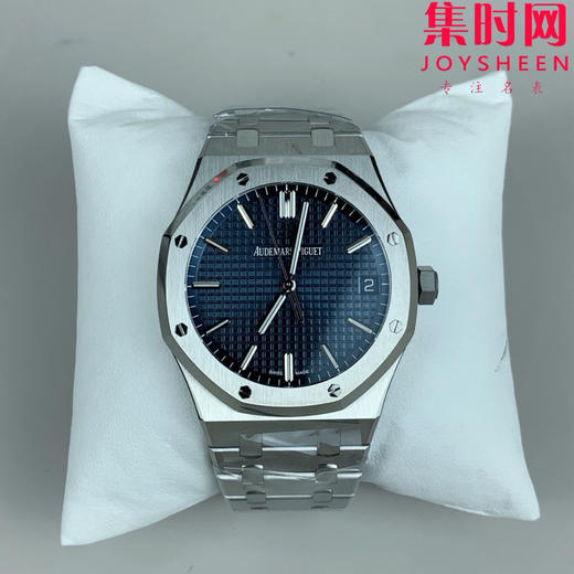 VS爱彼皇家橡树15500系列 无卡度 丹东4302一体机芯 新陶瓷滚珠轴承版 蓝色盘 男士腕表 表径41mm 商品图0