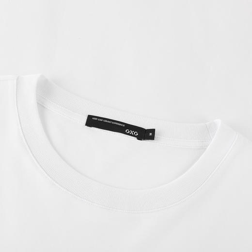 GXG男装【蓝色小车】秋季简约字母纯棉长袖t恤男宽松百搭打底衫K&C 商品图3