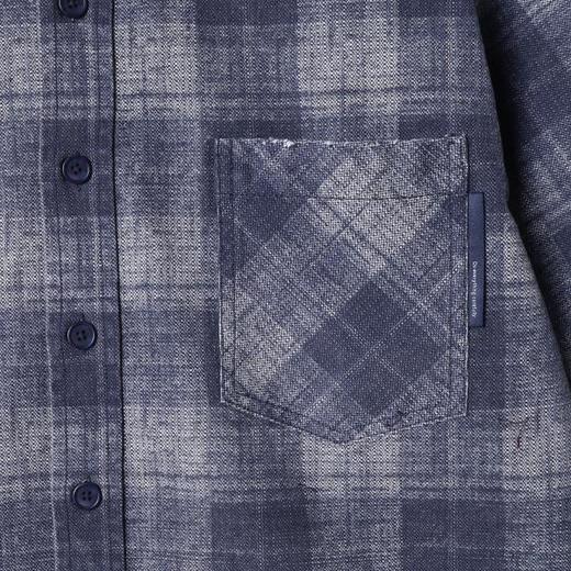 12706SDSA男士秋冬新款痞帅男装时尚简约扎染格子翻领长袖衬衫百搭宽松 商品图3