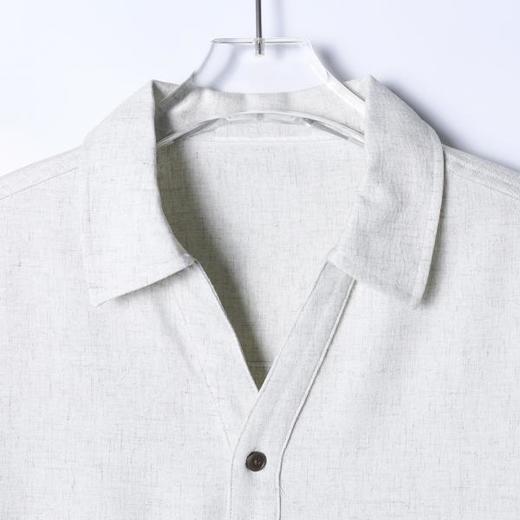 61079SDSA男士秋冬新款痞帅男装简约纯色半纽扣翻领设计长袖T恤百搭潮 商品图2