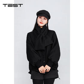 冬上新黑色宽松显瘦中长款保暖羽绒服2254227