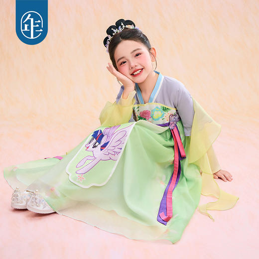小马宝莉联名年衣童装改良汉服春季新款长袖小马宝莉春季汉服N1261026D02 商品图8