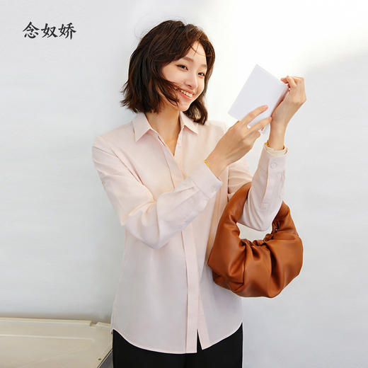 【商场同款】CNB5860 “ 多巴胺衬衫 ” 珊瑚粉色直身型衬衫 商品图5